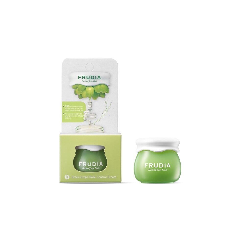 Näokreem Frudia Green Grape Pore Control Cream Mini, rasusele nahale, 10 g цена и информация | Näokreemid | hansapost.ee