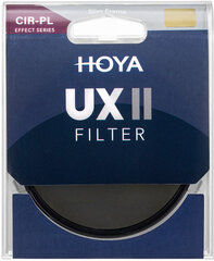 Hoya фильтр круговой поляризации UX II 52 мм цена и информация | Фильтры для объективов | hansapost.ee