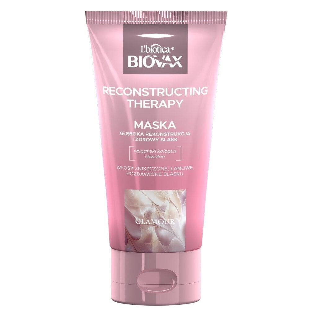 Juuksemask Biovax Glamour Reconstructing Therapy, 150 ml hind ja info | Juuksemaskid, õlid ja seerumid | hansapost.ee