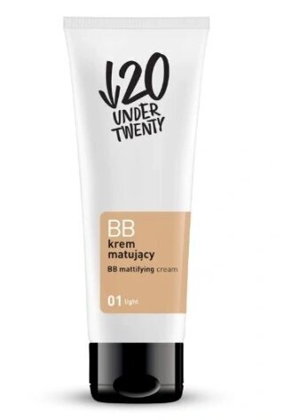 Toniseeriv näokreem Under Twenty BB, 01 light, 60 ml цена и информация | Näokreemid | hansapost.ee