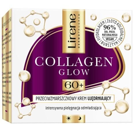 Pinguldav näokreem Lirene Collagen Glow vananemisvastane pinguldav kreem päeva/öö 60+, 50 ml hind ja info | Näokreemid | hansapost.ee