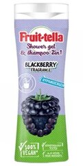 Dušigeel ja šampoon 2in1 Fruittella Blackberry, 300 ml hind ja info | Dušigeelid, õlid | hansapost.ee