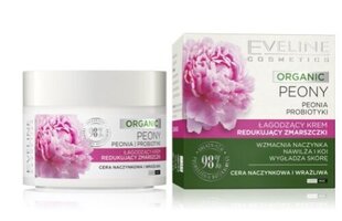 Органический крем Eveline Organic Peony для смягчения и уменьшения морщин, 50 мл цена и информация | Кремы для лица | hansapost.ee