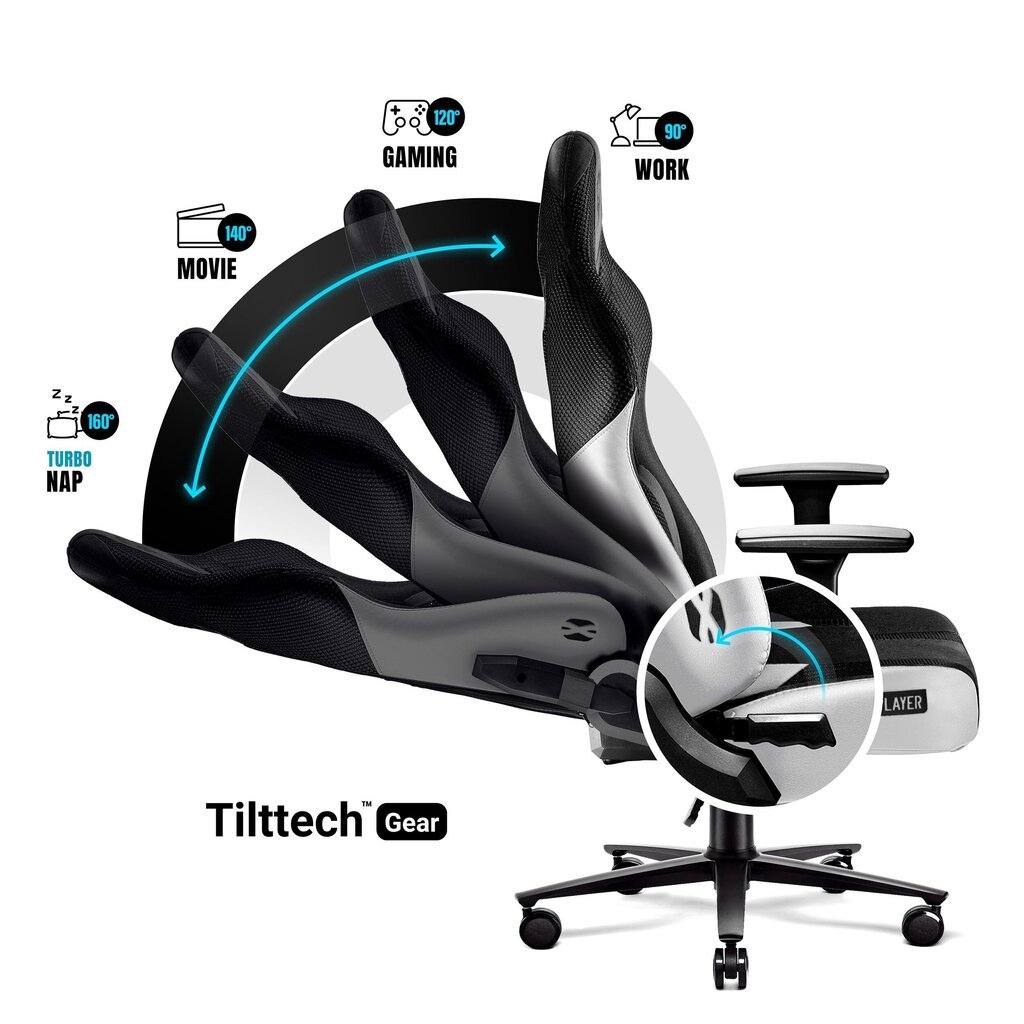 Kontoritool Diablo X-Player 2.0 Normal Size, must hind ja info | Kontoritoolid | hansapost.ee