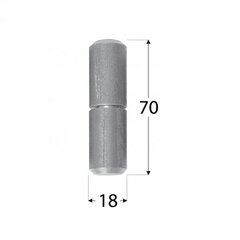 ZTK 18 Петля с шариком сварная 18×70 цена и информация | Дверные петли и другие принадлежности | hansapost.ee