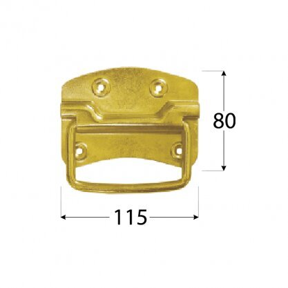 US 115 Kasti sang 110×80 mm hind ja info | Käepidemed mööblile | hansapost.ee