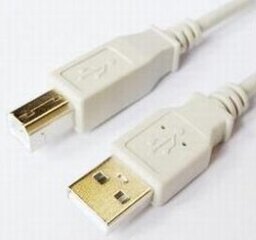 Kabelis Brackton USB Male - USB Male B 1.8m White price and information | Wires and cables | hansapost.ee