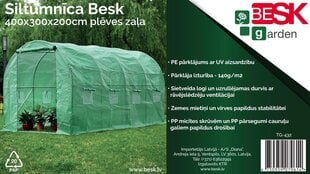 Kasvuhoone Besk, 400x300x200 cm hind ja info | Kasvuhooned ja peenrakastid | hansapost.ee