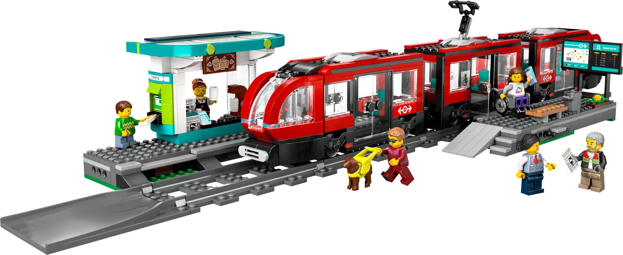 60423 Lego® City Center Linna tramm ja trammipeatus, 811 o. hind ja info | Klotsid ja konstruktorid | hansapost.ee