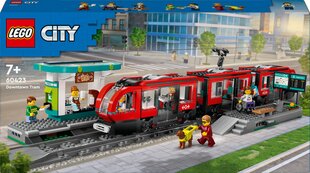 60423 Lego® City Center Linna tramm ja trammipeatus, 811 o. hind ja info | Klotsid ja konstruktorid | hansapost.ee