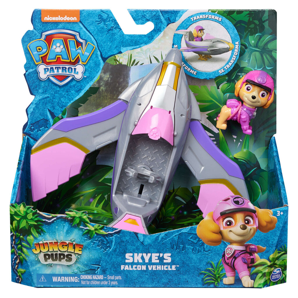 Paw Patrol Jungle Pups Skye Spin Master mängulennuk ja figuurikomplekt цена и информация | Mänguasjad poistele | hansapost.ee