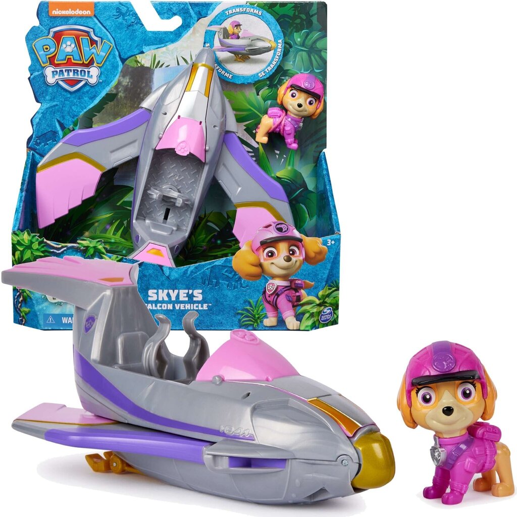 Paw Patrol Jungle Pups Skye Spin Master mängulennuk ja figuurikomplekt цена и информация | Mänguasjad poistele | hansapost.ee