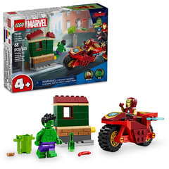 76287 LEGO® Super Heroes Marvel Iron Man koos ratta ja The Hulkiga hind ja info | Klotsid ja konstruktorid | hansapost.ee