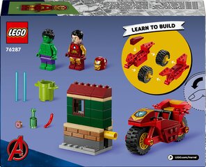 76287 LEGO® Super Heroes Marvel Iron Man koos ratta ja The Hulkiga hind ja info | Klotsid ja konstruktorid | hansapost.ee