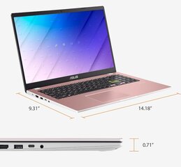 Asus Vivobook Go 15 FHD IPS Pentium Silver N6000 4GB 128GB W11S, Rose Pink Renew цена и информация | Записные книжки | hansapost.ee