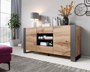 Комод Cama Meble Wood, 164x44x80 см, коричневая цена и информация | Комоды | hansapost.ee