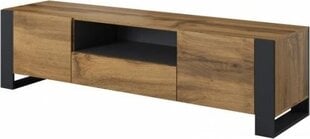 TV alus Cama Meble Wood, 180x44x48, pruun/hall price and information | Television bases | hansapost.ee