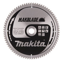 B-09086 TCT Пильный диск MAKBLADE 305X2.3X30mm 5 ° T80 Makita цена и информация | Ручной инструмент, 18 В 125 мм бесщеточная угловая шлифовальная машина для Makita Cordless, замена литий-ионного аккумулятора | hansapost.ee