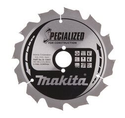 T.C.T saeketas 190X2.6X30mm 20° T12 B-13683 Makita hind ja info | Käsitööriistad | hansapost.ee