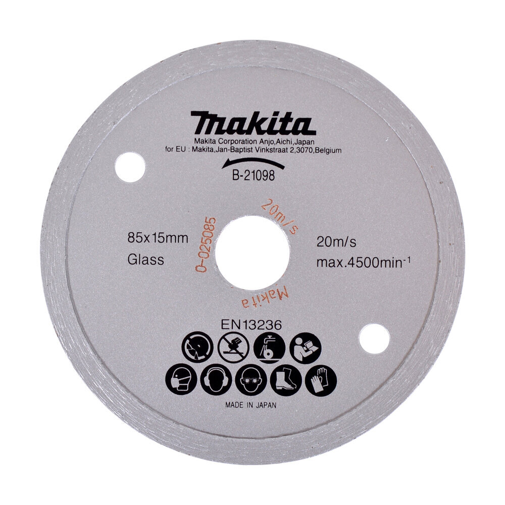 Täisring 85x15x1,8mm märg/ klaas CC300D B-21098 Makita цена и информация | Käsitööriistad | hansapost.ee