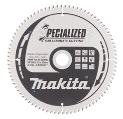 Пильный специализированный диск Makita B-29496 TCT, 260х2.5х30 мм, 5° T84  цена и информация | Ручной инструмент, 18 В 125 мм бесщеточная угловая шлифовальная машина для Makita Cordless, замена литий-ионного аккумулятора | hansapost.ee