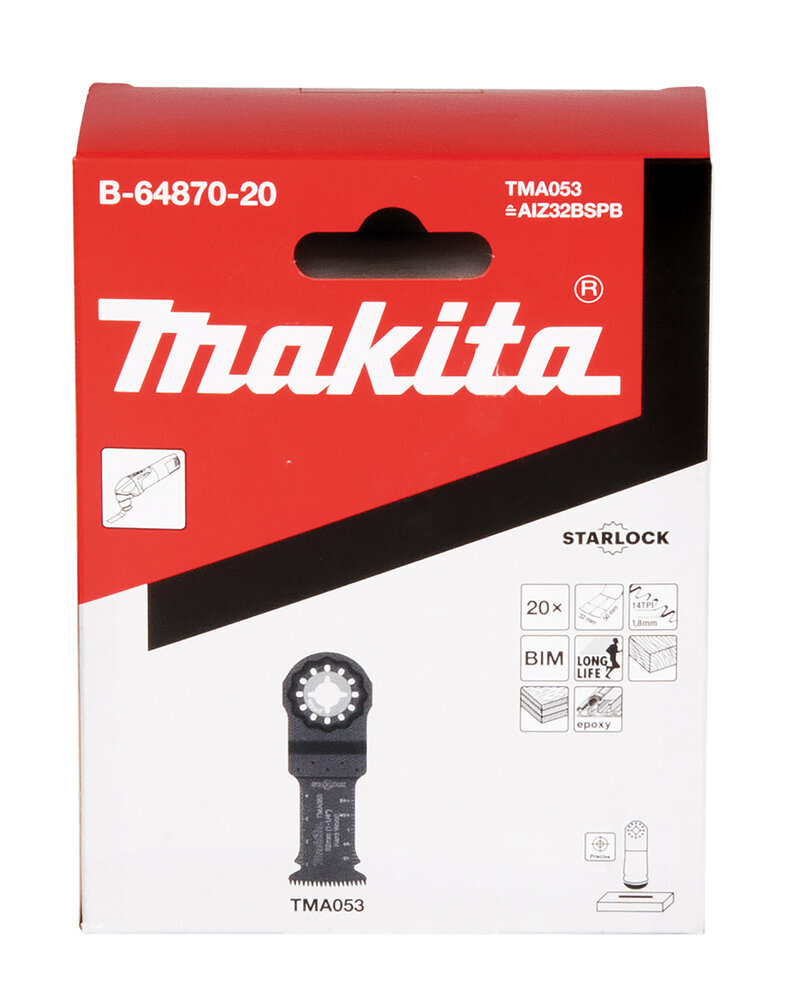 MULTITOOL ristlõikamise saetera 32mm B-64870-20 Makita hind ja info | Käsitööriistad | hansapost.ee