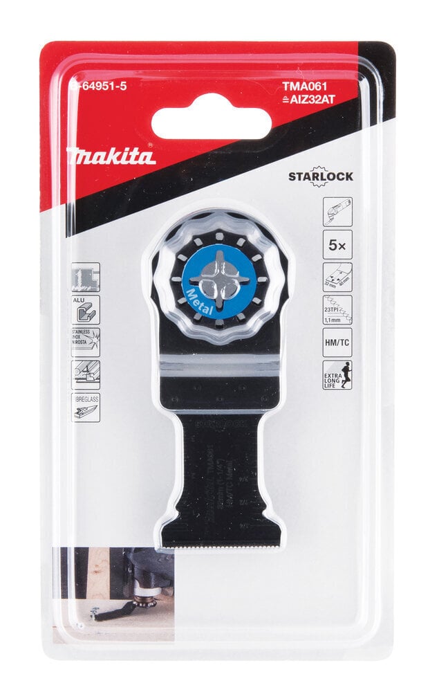 Multitool ristilõikamise saetera 32 mm B-64951-5 Makita hind ja info | Käsitööriistad | hansapost.ee