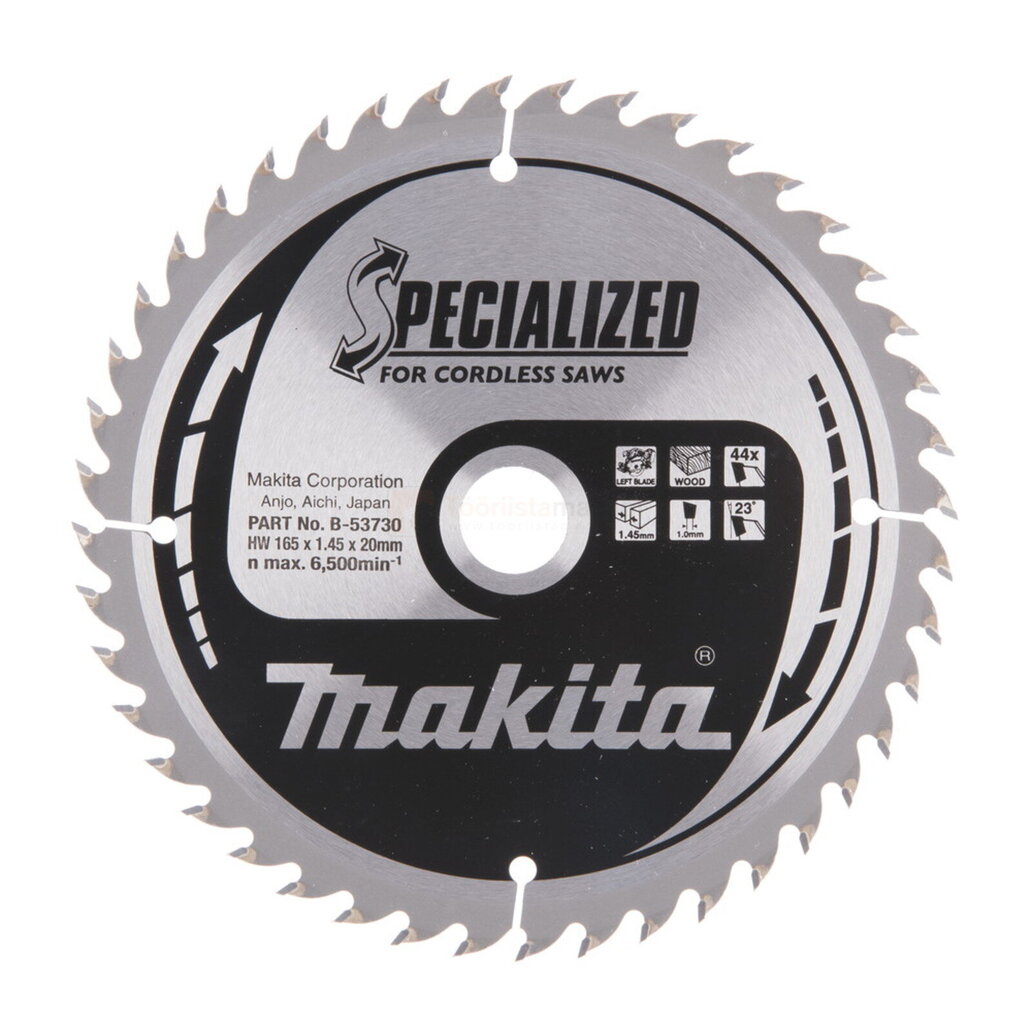 Saeketas Makita 165x20x1,45mm 44T 23° hind ja info | Käsitööriistad | hansapost.ee