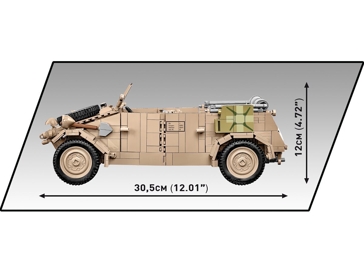 COBI - Plastkonstruktorid Kübelwagen (PKW Typ 82) - Executive Edition, 1/12, 2802 hind ja info | Klotsid ja konstruktorid | hansapost.ee