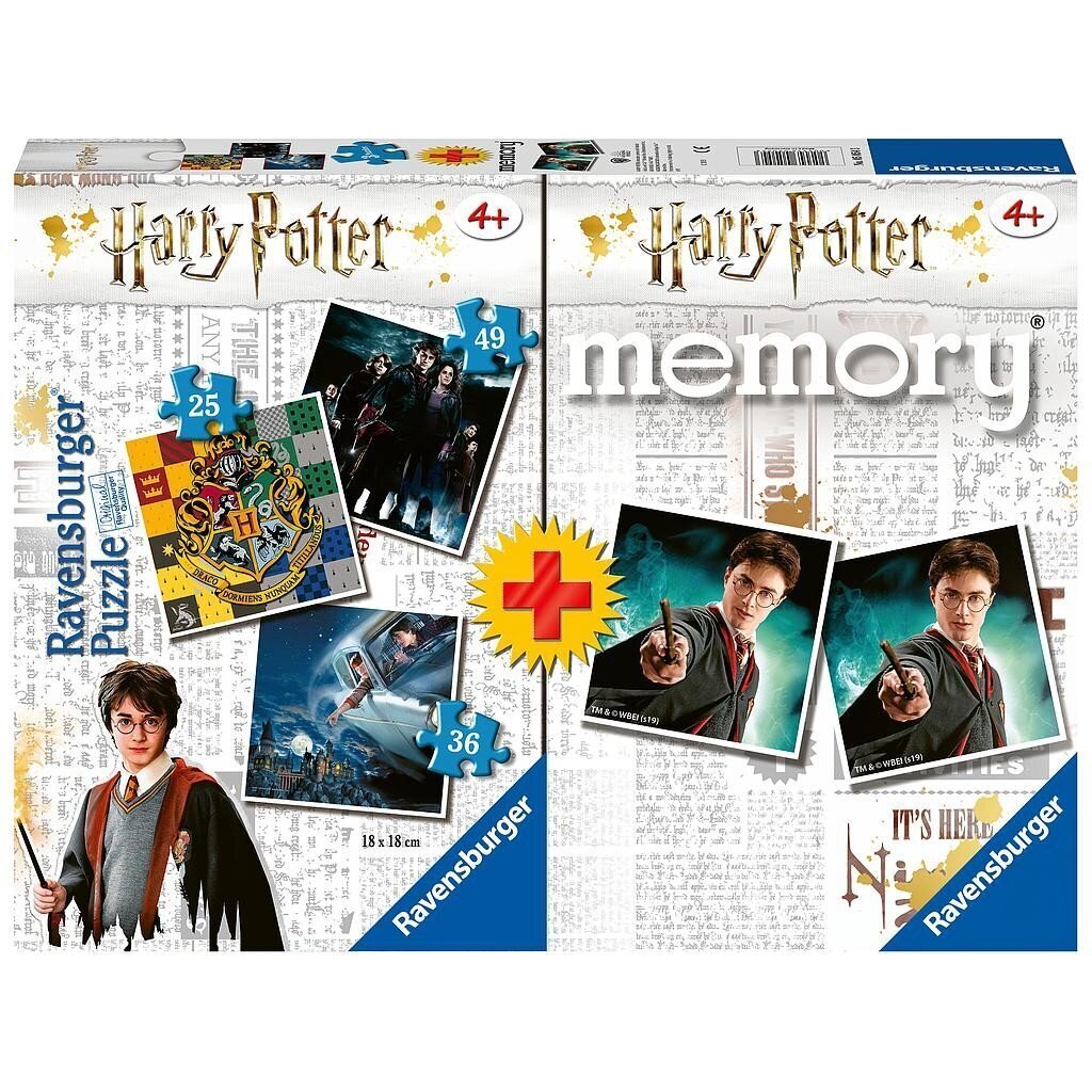 Ravensburger Memory+pusle Harry Potter цена и информация | Lauamängud ja mõistatused perele | hansapost.ee