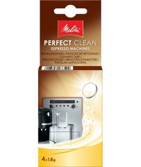 Очищающие таблетки Melitta Perfect Clean Espresso Machines, 4 шт. цена и информация | Скрабы | hansapost.ee