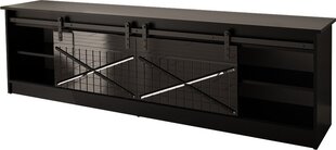 Cama Meble Granero telerilaud, 200x56,7x35 cm, must цена и информация | Тумбы под телевизор | hansapost.ee