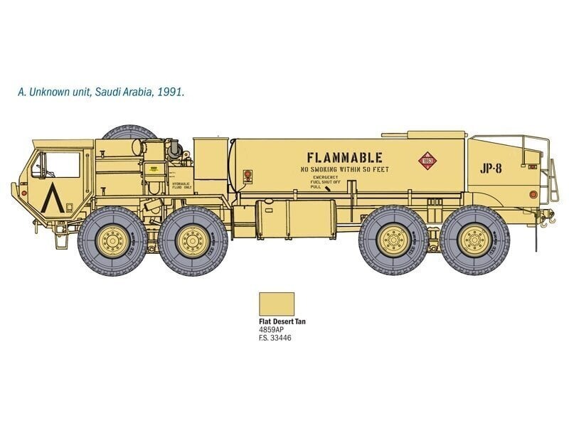 Konstruktor Italeri - M978 Fuel Servicing Truck, 1/35, 6554 hind ja info | Klotsid ja konstruktorid | hansapost.ee