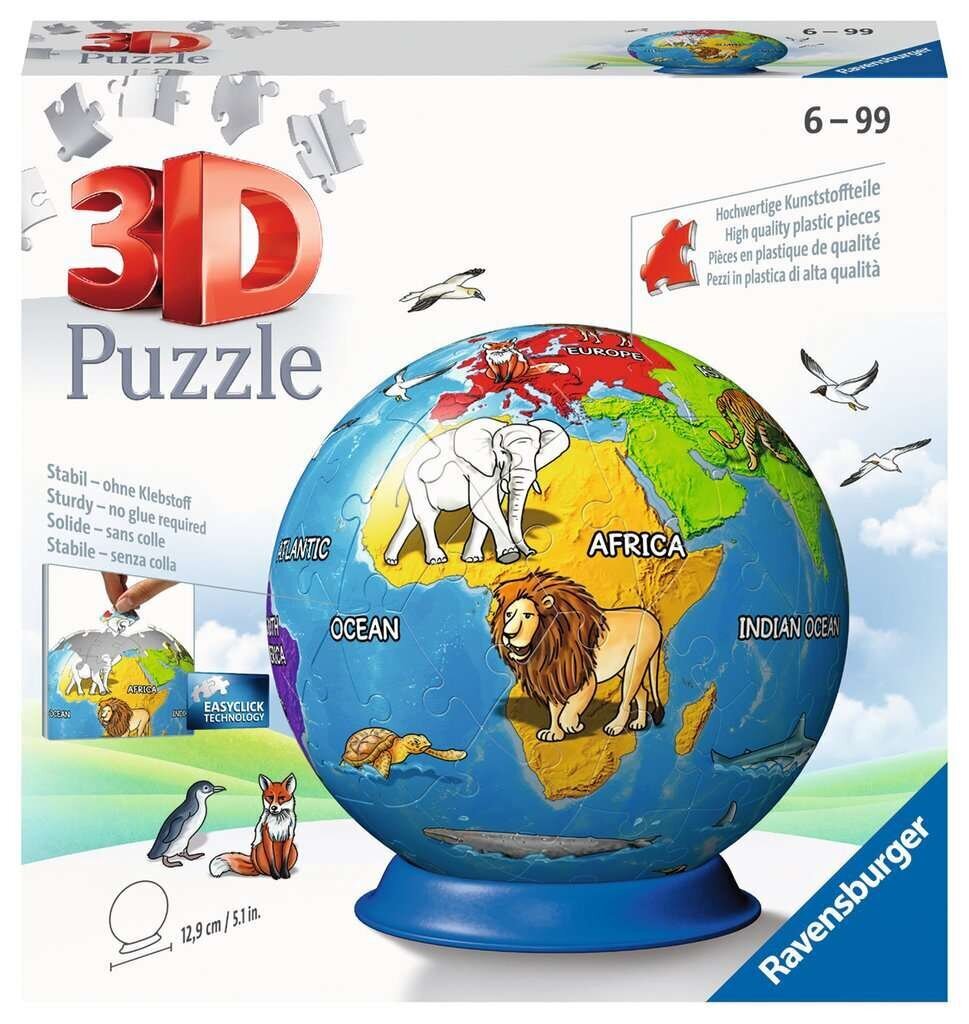 Pusle Ravensburger: 3D-mõistatus – Disney: Globus, 72 tk hind ja info | Pusled lastele ja täiskasvanutele | hansapost.ee