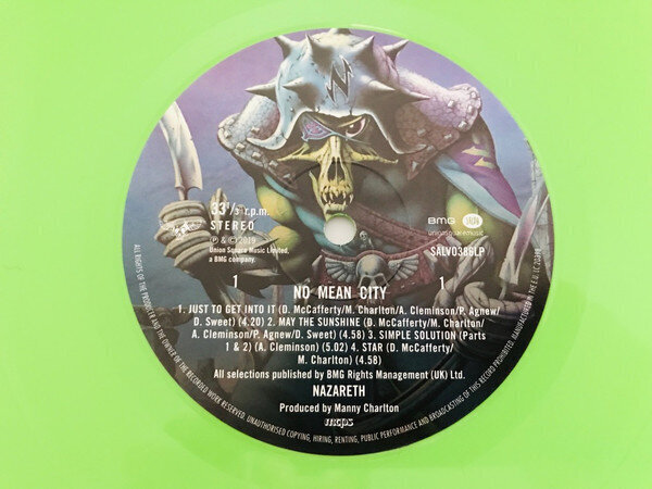 Nazareth - No Mean City, LP, Coloured Vinyl, vinüülplaat, 12" vinyl record цена и информация | Vinüülplaadid, CD, DVD | hansapost.ee