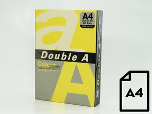 Бумага Colour paper Double A, 80 г, A4, 500 sheets, Lemon цена и информация | Тетради и бумажные товары | hansapost.ee