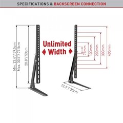 Настольная подставка для ТВ Barkan S40 цена и информация | Кронштейны и крепления для телевизоров | hansapost.ee