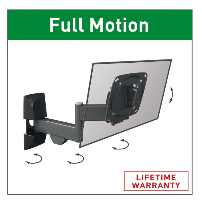 Teleri ja monitori seinakinnitus Barkan AL14, 13"-29", 15 kg, 100x100 mm цена и информация | Teleri seinakinnitused ja hoidjad | hansapost.ee
