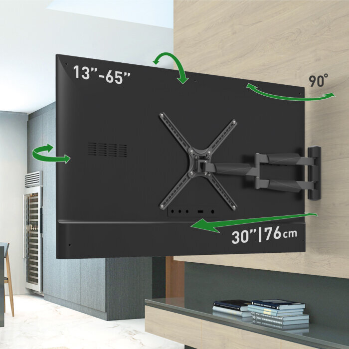 Teleri seinakinnitus Barkan AL3430XL, 13"-65", 36 kg, 400x400 mm цена и информация | Teleri seinakinnitused ja hoidjad | hansapost.ee