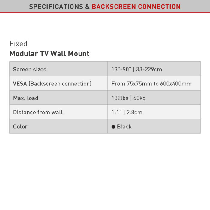 Teleri seinakinnitus Barkan AL40T, 13"-90", 60 kg, 600x400 mm цена и информация | Teleri seinakinnitused ja hoidjad | hansapost.ee