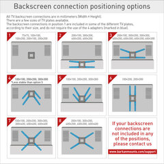 Настенное крепление для ТВ Barkan AL4430XL, 13"-83", 50 кг, 600x400 мм цена и информация | Кронштейны и крепления для телевизоров | hansapost.ee