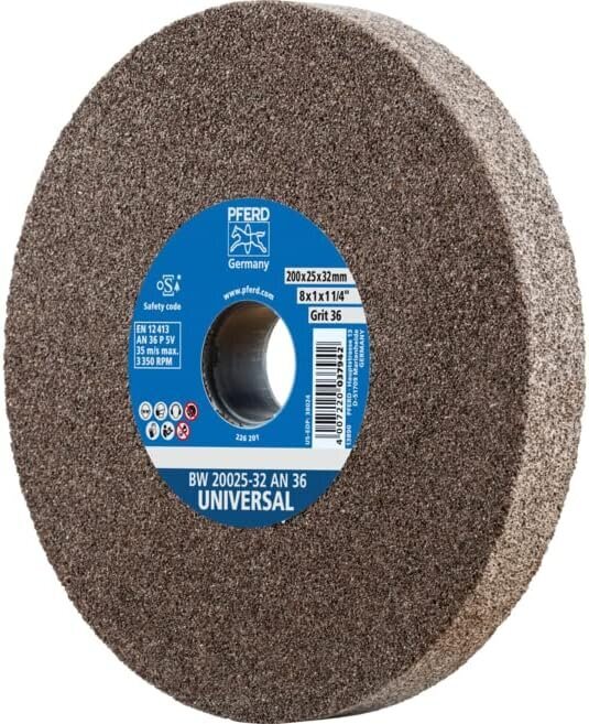 Hobuse lihvimine Kitse universaalne, 200x25x32mm, A36, 39009711 - kõva lihvimisratas universaalsete lihvimisülesannete jaoks, redutseerivate varrukatega (25/20/16mm) цена и информация | Käsitööriistad | hansapost.ee