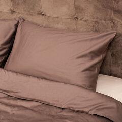 Comco satiinist voodipesukomplekt Brown Harmony, 140x200, 2-osaline price and information | Voodipesu | hansapost.ee