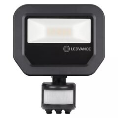 Светодиодный прожектор с датчиком движения Ledvance Floodlight PFM 10Вт/4000K IP65 BK цена и информация | Уличные светильники | hansapost.ee