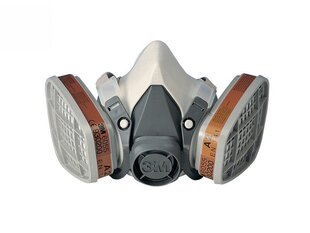 3M poolmask A2P2 filtriga hind ja info | Kaitsekiivrid, visiirid, kaitsemaskid, kaitseprillid | hansapost.ee