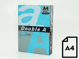 Värviline paber Double A Deep Blue, 80g, A4, 500 lehte hind ja info | Vihikud, märkmikud ja paberikaubad | hansapost.ee
