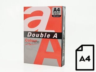 Värviline paber Double A, 80 g, A4, 500 lehte hind ja info | Vihikud, märkmikud ja paberikaubad | hansapost.ee