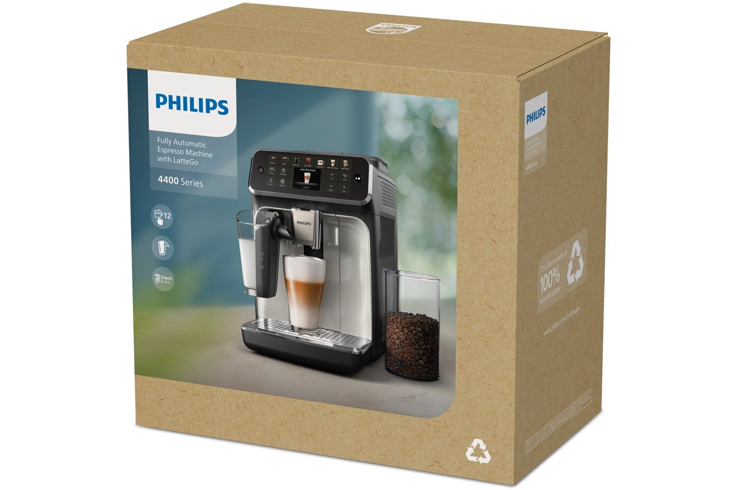 Philips Series 4400 EP4446/70 цена и информация | Kohvimasinad ja espressomasinad | hansapost.ee