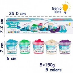 Kineetiline liiv Genio Kids, 5 värvi, 750 g hind ja info | Arendavad laste mänguasjad | hansapost.ee