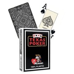 Игральные карты Modiano Texas Poker Hold Em, чёрные цена и информация | Азартные игры, покер | hansapost.ee